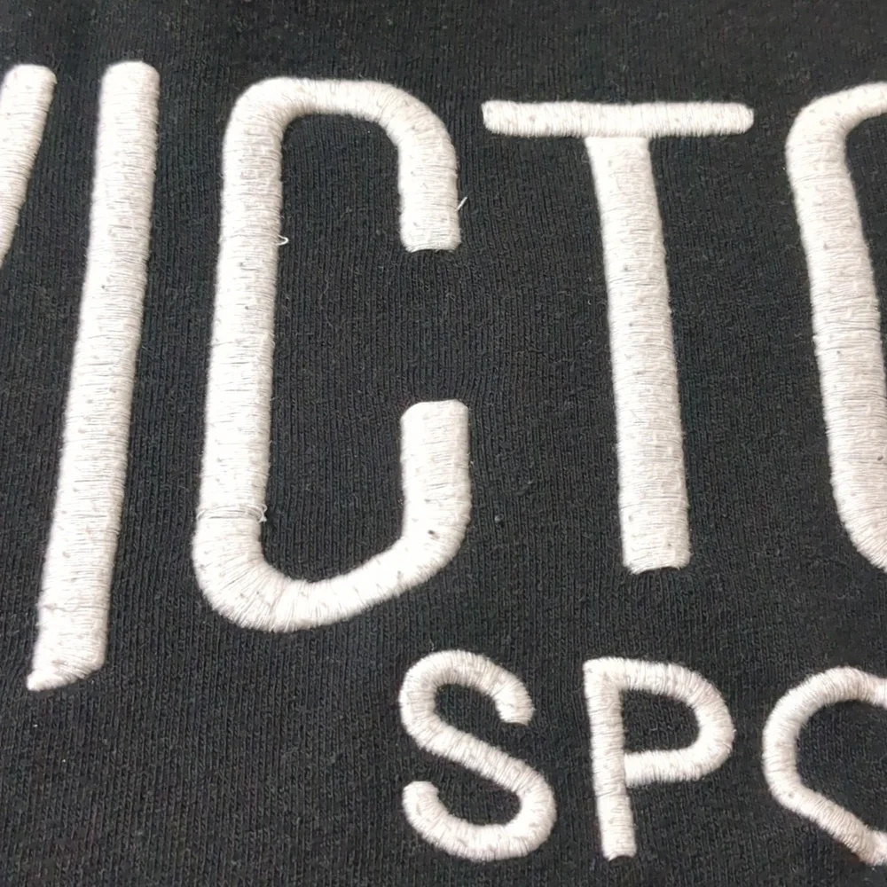 Victoria secret sport Black Cropped Sweatshirt Size S - Picture 7 of 8
